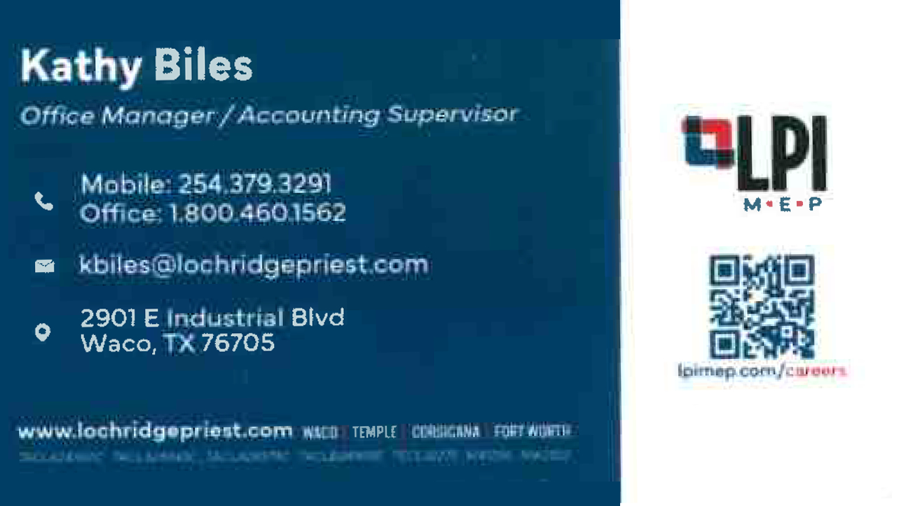 Kathy Biles Lochridge Priest Waco