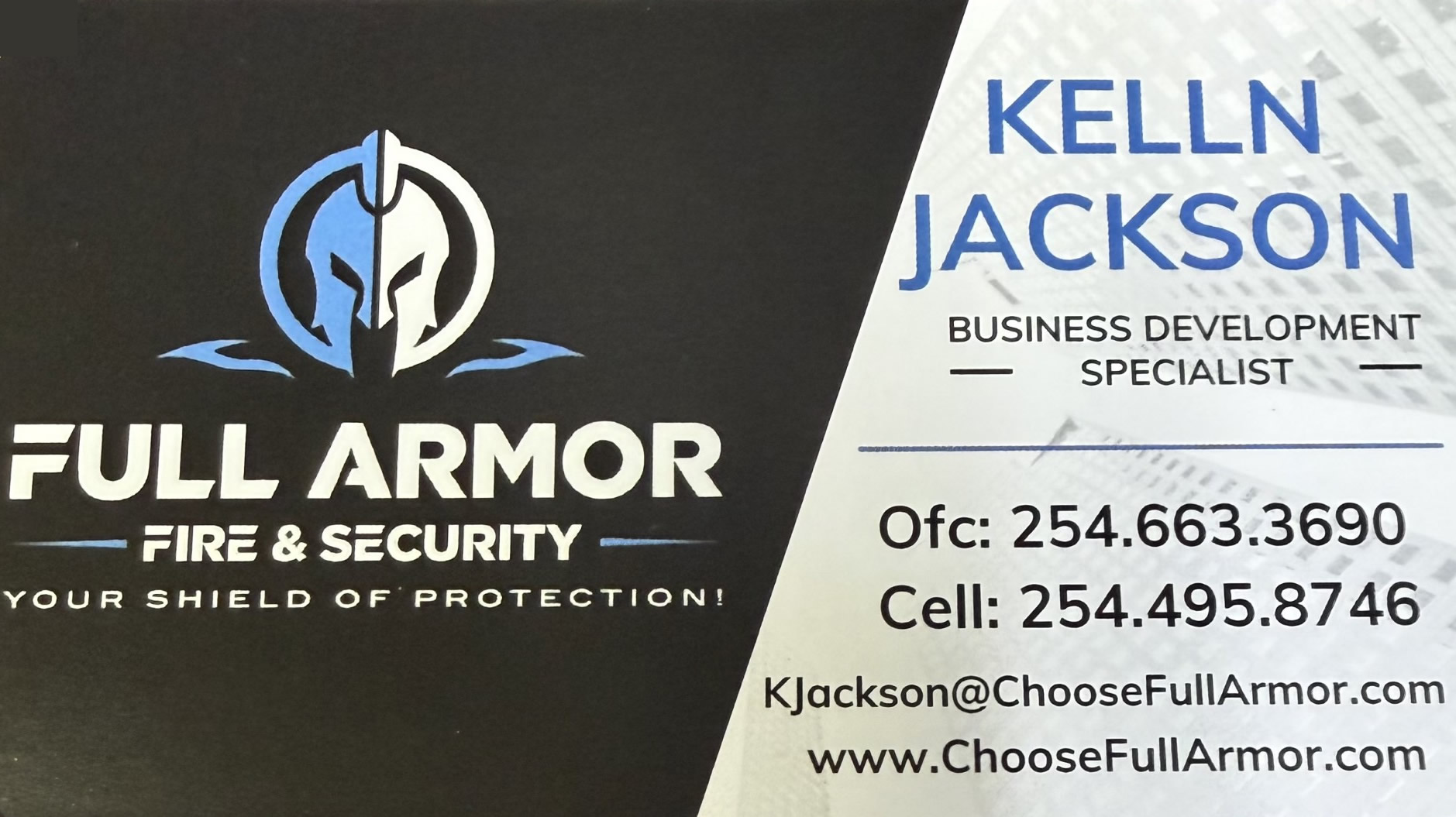 Full Armor Fire & Security Waco Texas Kelln Jackson