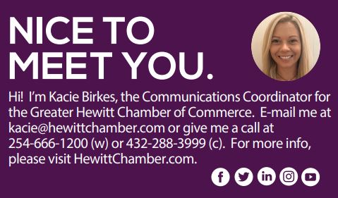 Kacie Birkes Hewitt Chamber of Commerce