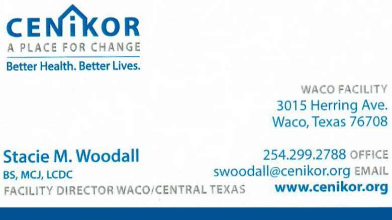 Stacie Woodall - Substance Abuse Facility Waco, Texas