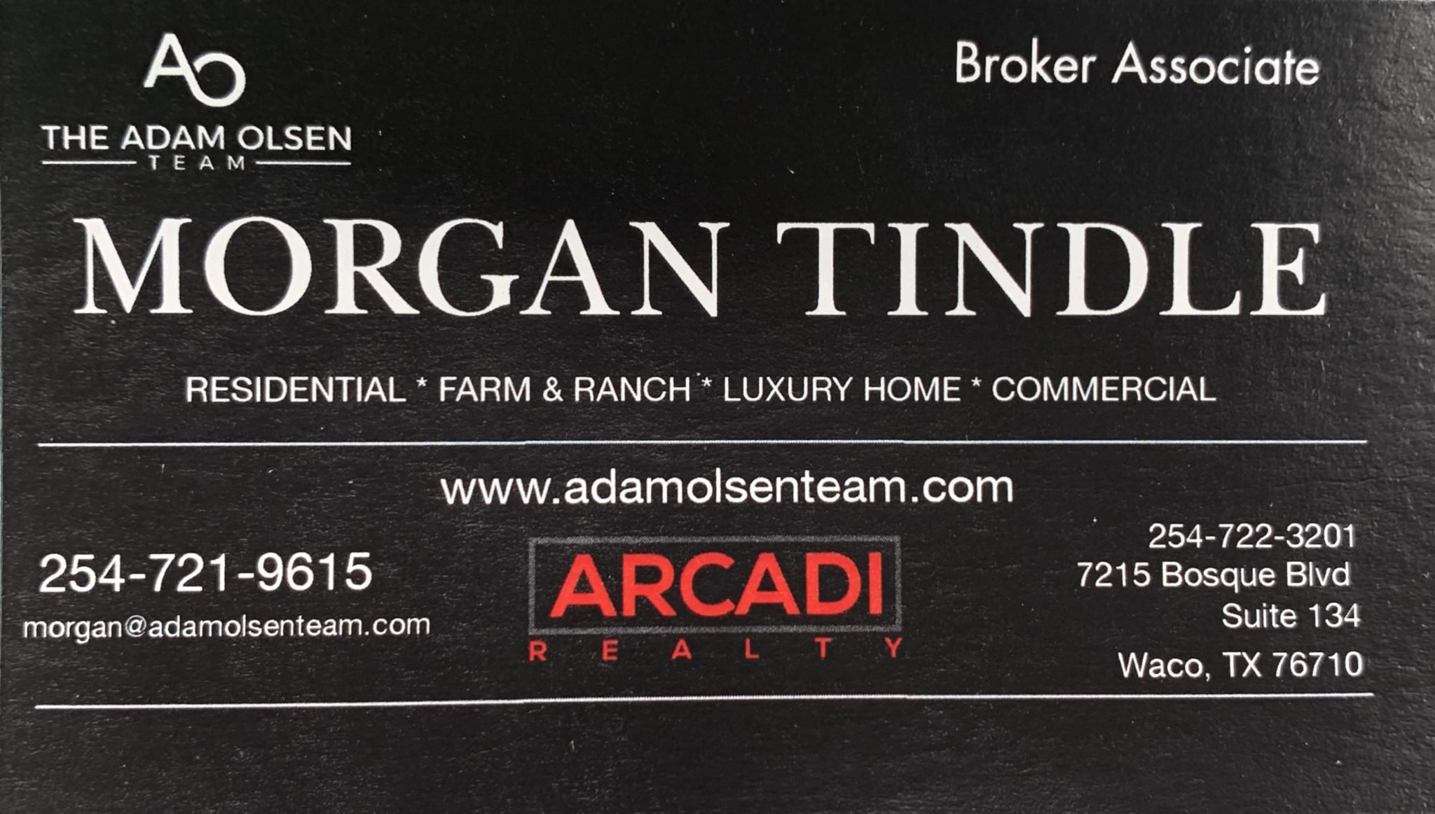 Arcadi Realty-Morgan Tindle The Adam Olsen Team Waco Texas Realtor