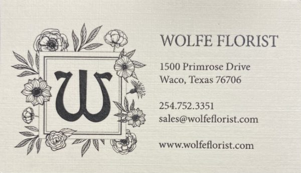 Irene Phelps Wolfe Florist Waco