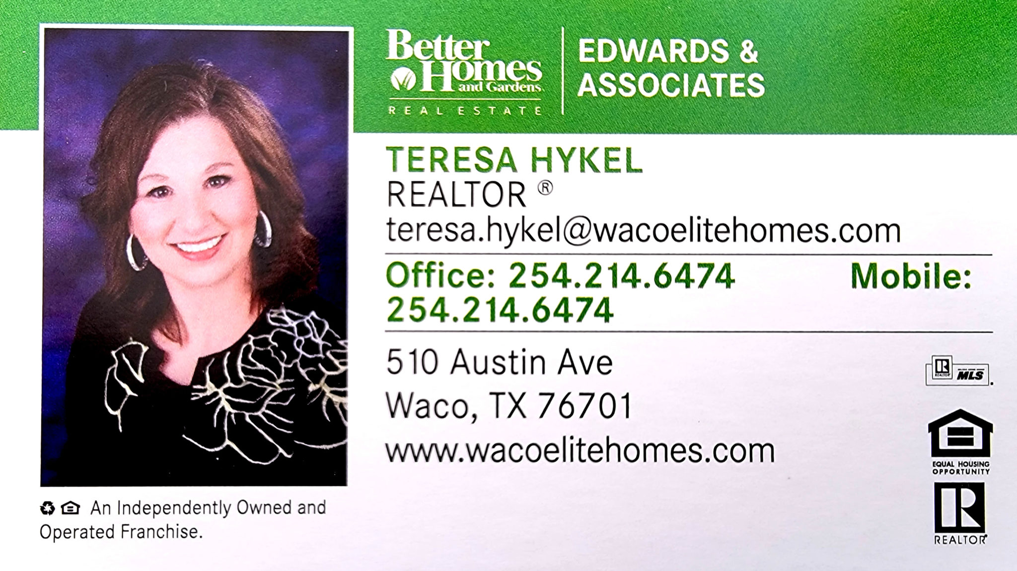 Teresa Hykel - Home & Garden Real Estate Waco, Texas Realtor