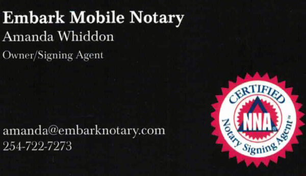 Mobile Notary Waco, Texas