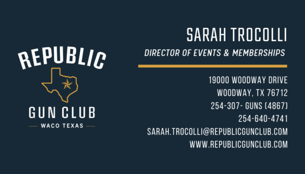 Saraj Tracolli Republic Gun Club Waco