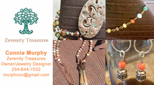 Connie Murphy Zerenity Treasures Unique Jewelry Waco, Texas