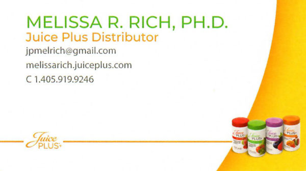 Melissa Rich Juice Plus Distributor Waco