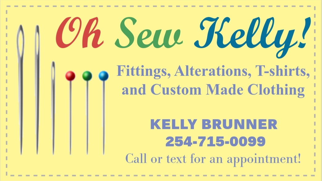 Oh Sew Kelly Waco Fittings, Alterations & Custom Created Clothing