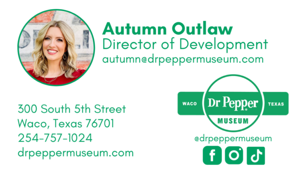 Autumn Outlaw Dr Pepper Museum Waco