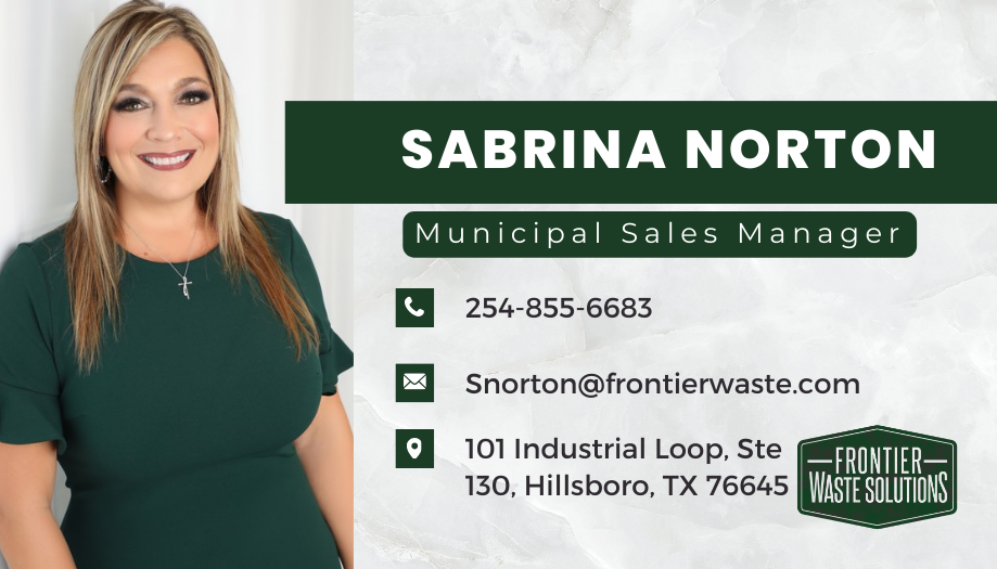 Sabrina Norton Frontier Waste Solutions Waco Texas