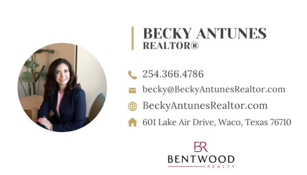 Becky Antunes Realtor Waco Texas Bentwood Realty