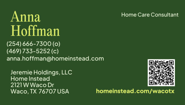 Anna Hoffman Home Instead Waco