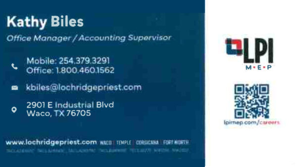 Kathy Biles - Lochridge Priest Waco, Texas