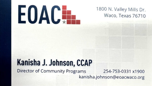 Kanisha Johnson EOAC Waco, Texas