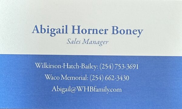 Abigail Horner Boney Wilkerson-Hatch-Bailey