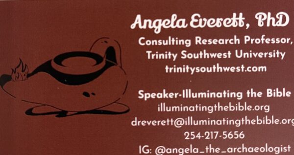 Dr Angela Everett Speaker - Illuminating the Bible Waco, Texas