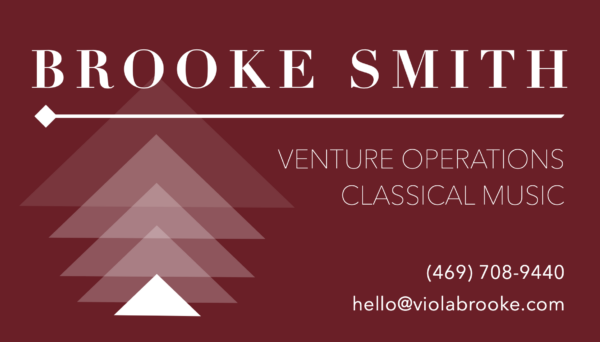 Venture Operations Classical Music Waco, Texas - Brooke Smith