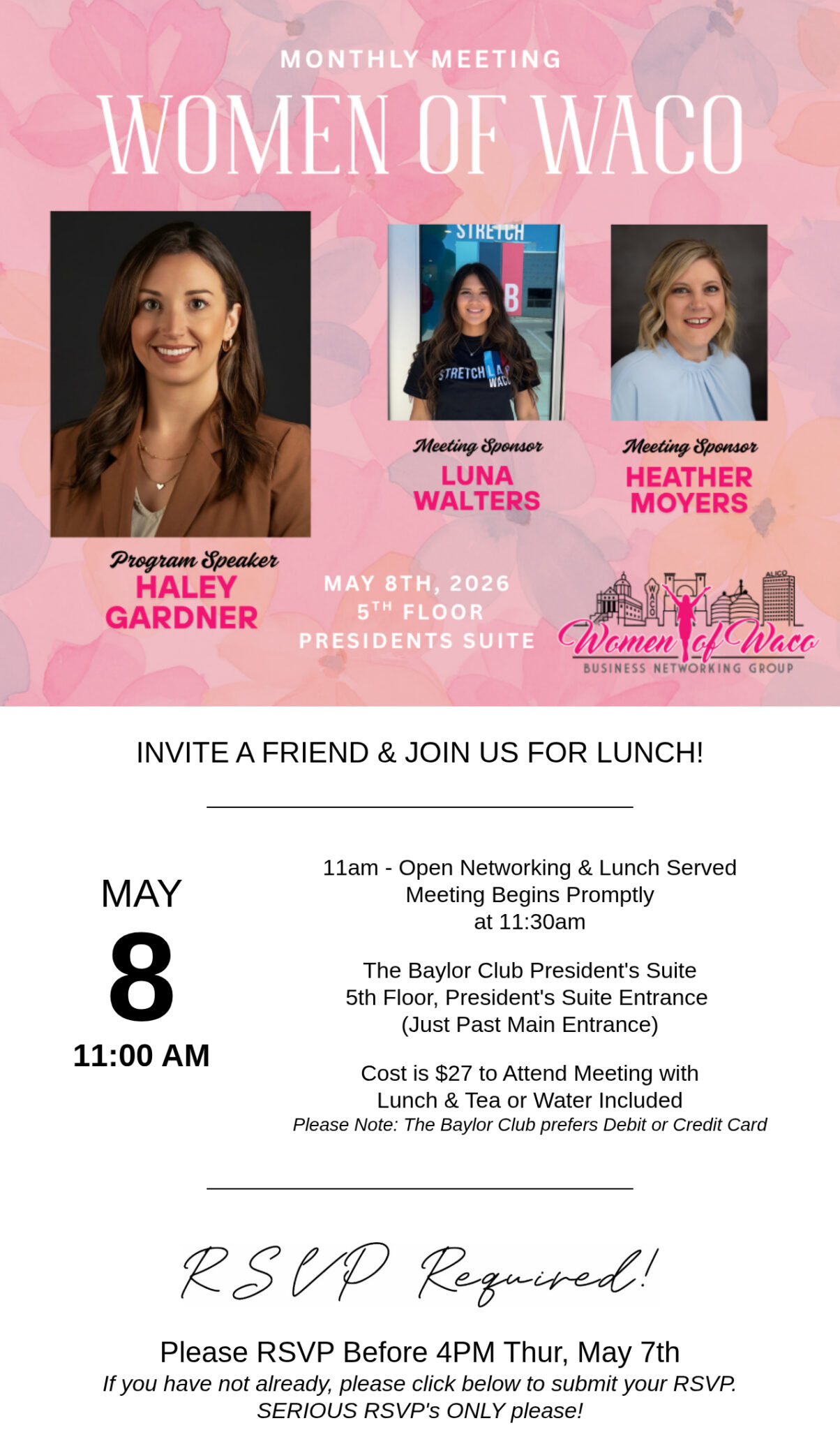 Women of Waco Business Networking Meeting May 2026